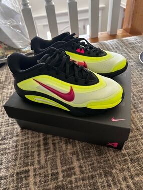 Nike Kids Neon Yellow & Pink Aja Wilson A’One Sneakers